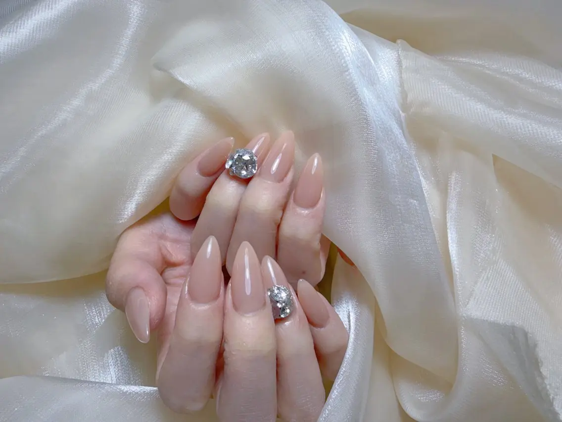 ネイル チークネイル 長さ出し フレンチネイル ジェルネイル 韓国ネイル ハンドネイル Lucky Nail Salon❶のネイルデザイン