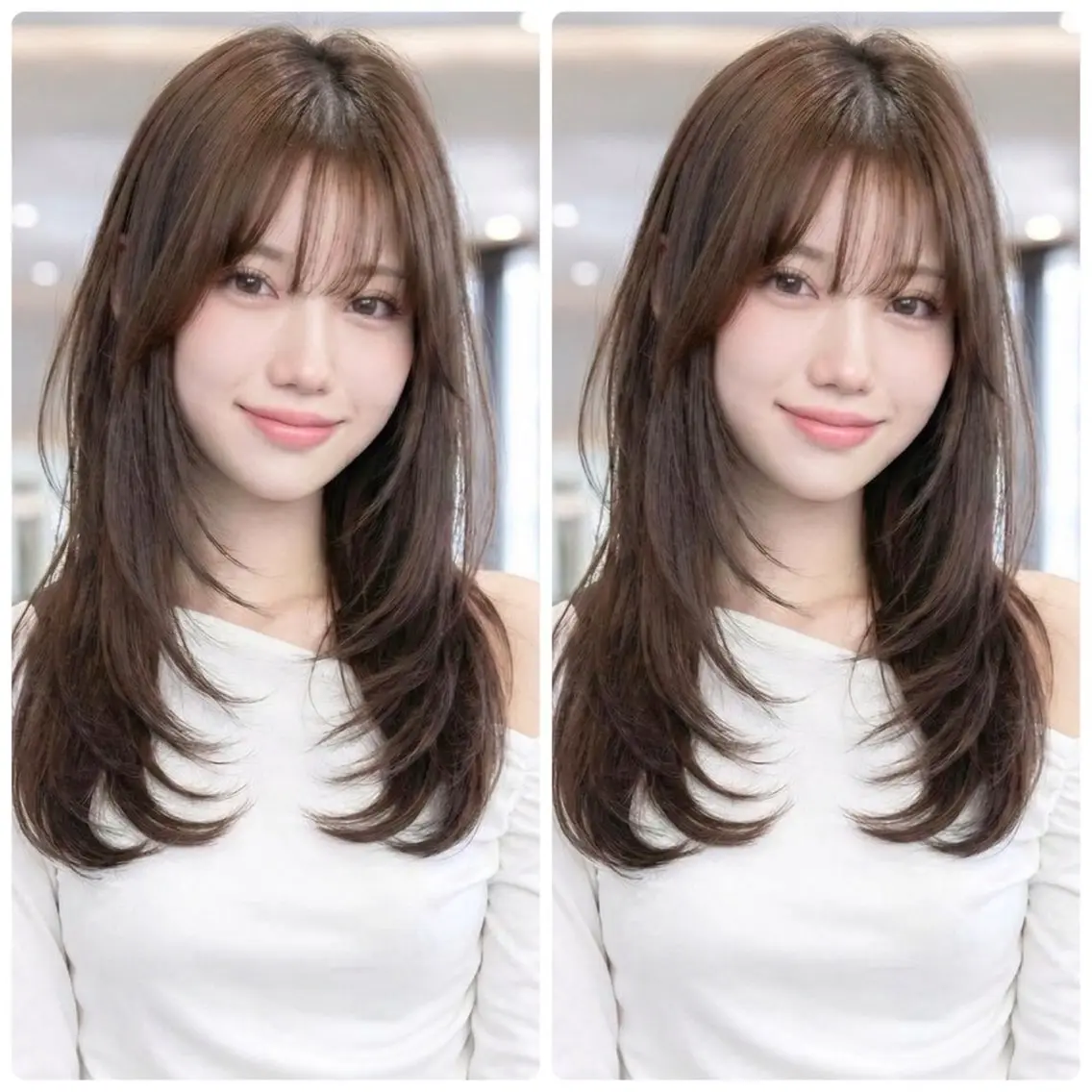 ロング レイヤーカット カット トリートメント 2ヵ月先までまとまる レイヤー🫧若葉🪞のヘアスタイル