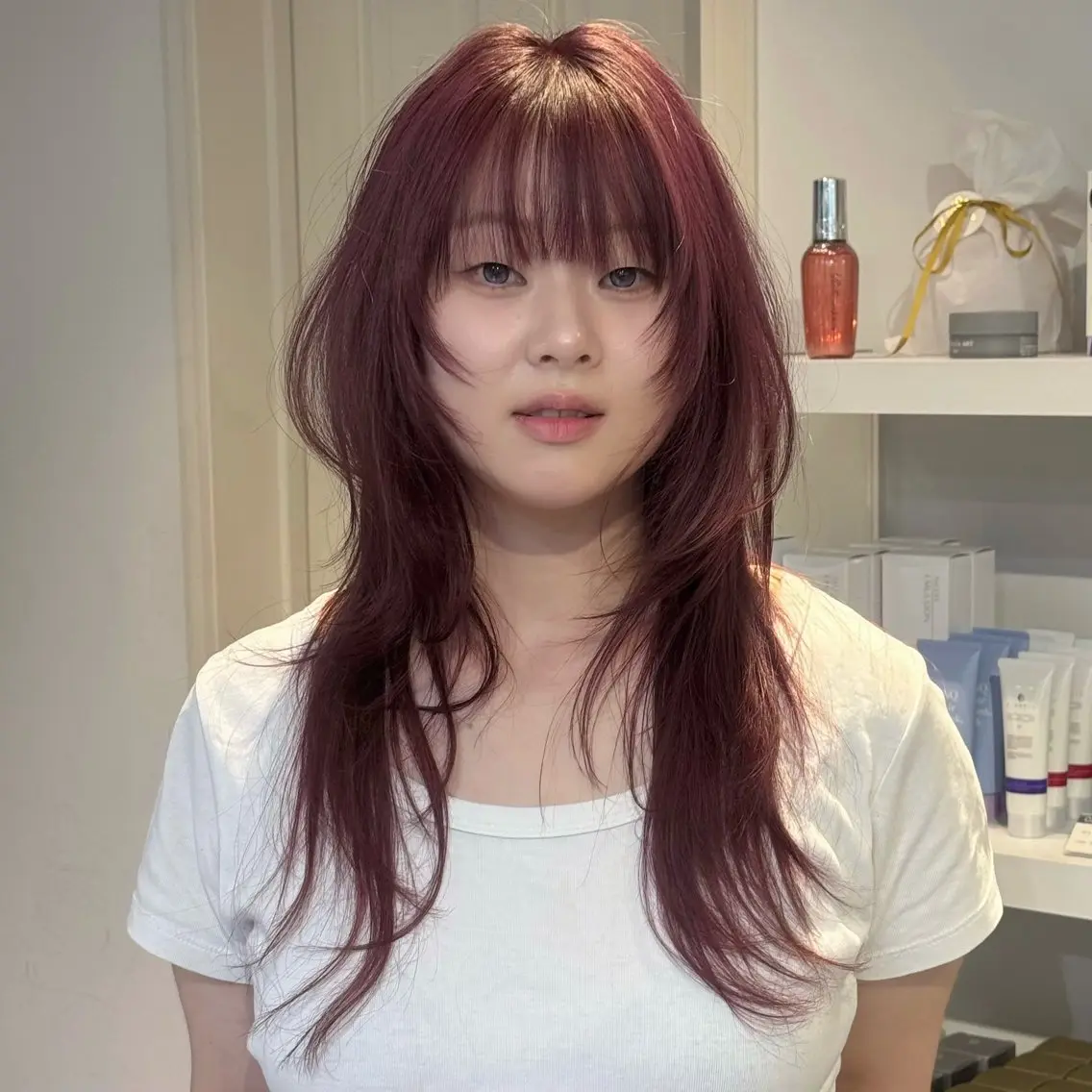ロング カラー カット ヘアカラー ハイトーン×レイヤー /RINのヘアスタイル