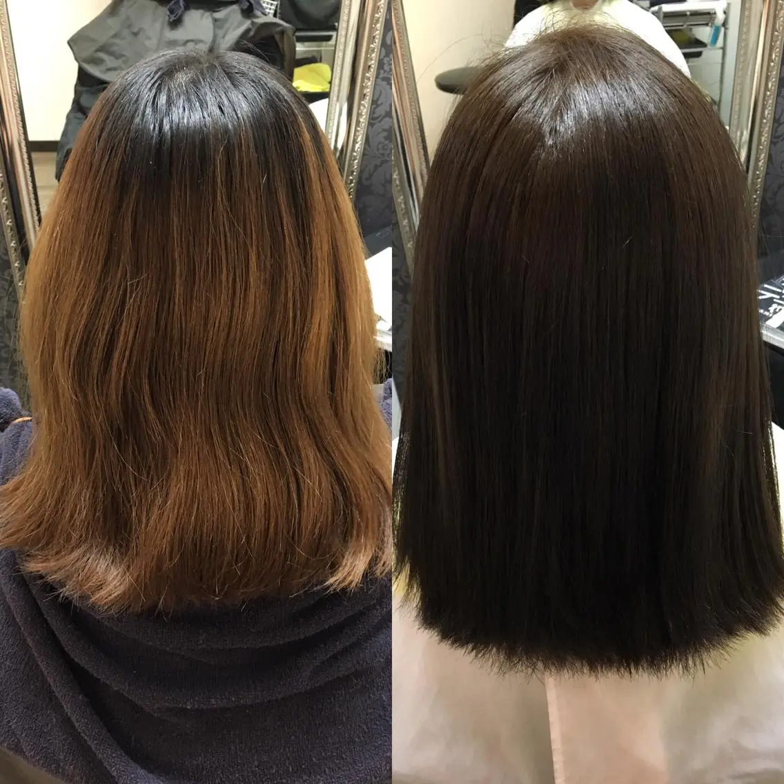 ミディアム カラー 💜Rebre** Mayu💜のヘアスタイル
