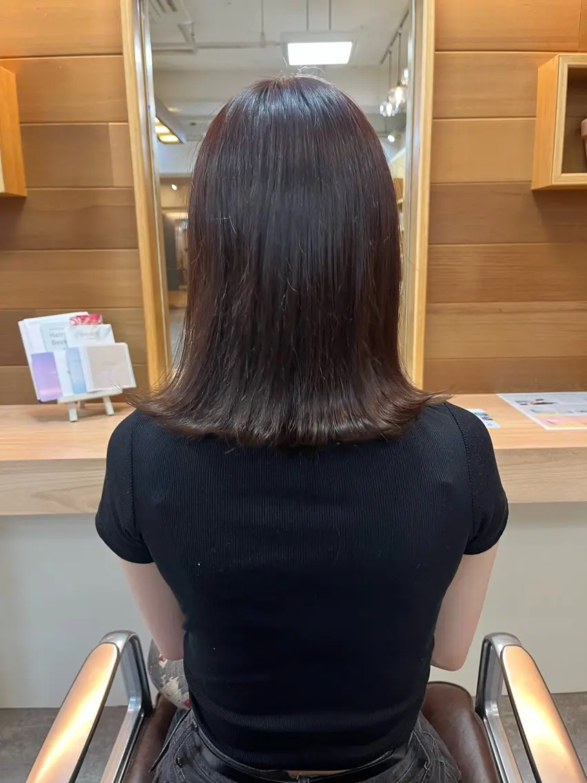 カラー ブラウンカラー レッドカラー ヘアカラー トリートメント CUEON./栁沼 光希のヘアスタイル