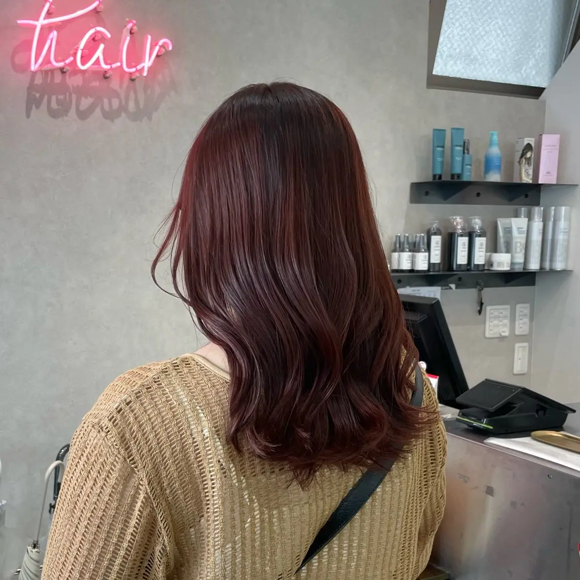 セミロング カット ヘアカラー トリートメント girly hair 💗SHINO💗のヘアスタイル