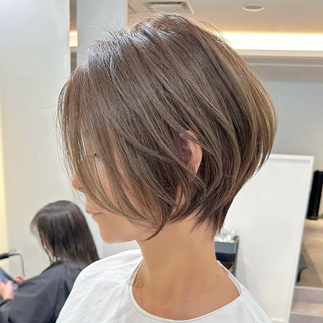 ショート カット ヘアカラー 朝ラク/大人ショート /銀座/若狭真央のヘアスタイル