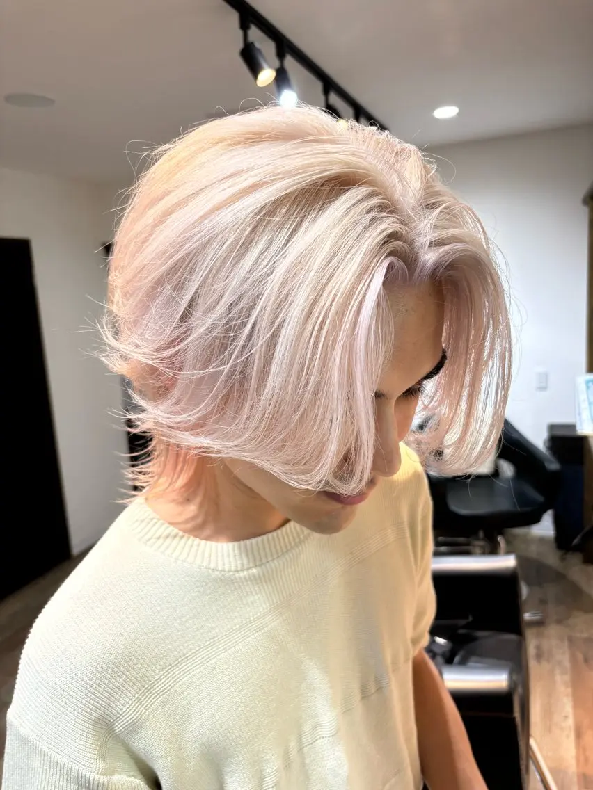 【メンズ限定◎】カット✂️＋ブリーチ×2＋質感トリートメント付き⭕️【+料金でケアブリーチに変更可】の写真