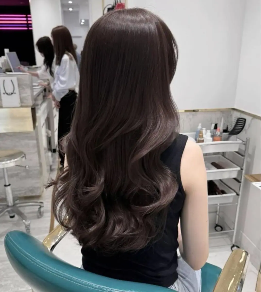 ロング パーマ レイヤーカット パーマ ニュアンスパーマ 🫧山﨑 真歩🫧のヘアスタイル