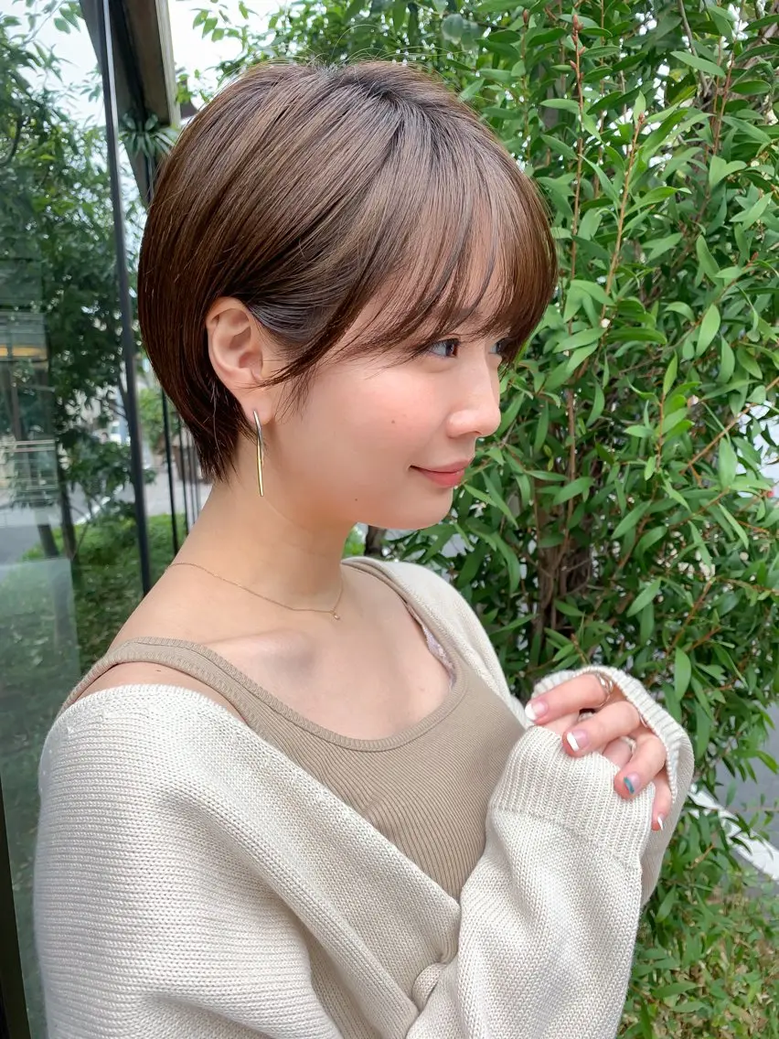 ショート 丸みショート ショートヘア カットモデル募集中 🤍harunaのヘアスタイル