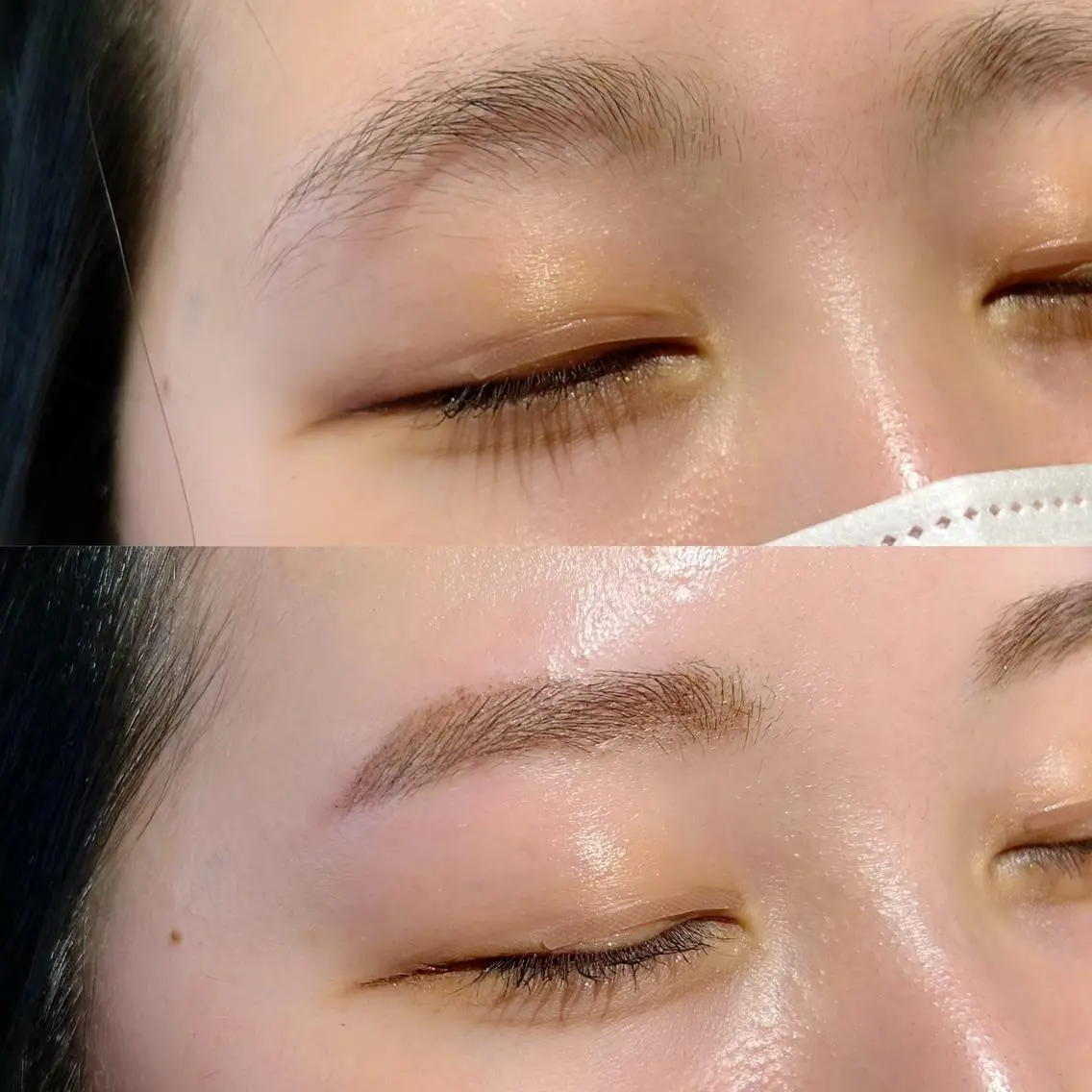アイブロウ ワックス脱毛 眉カット 🎀🩶韓国風束感 エク/マナミ🪽のマツエク・マツパデザイン
