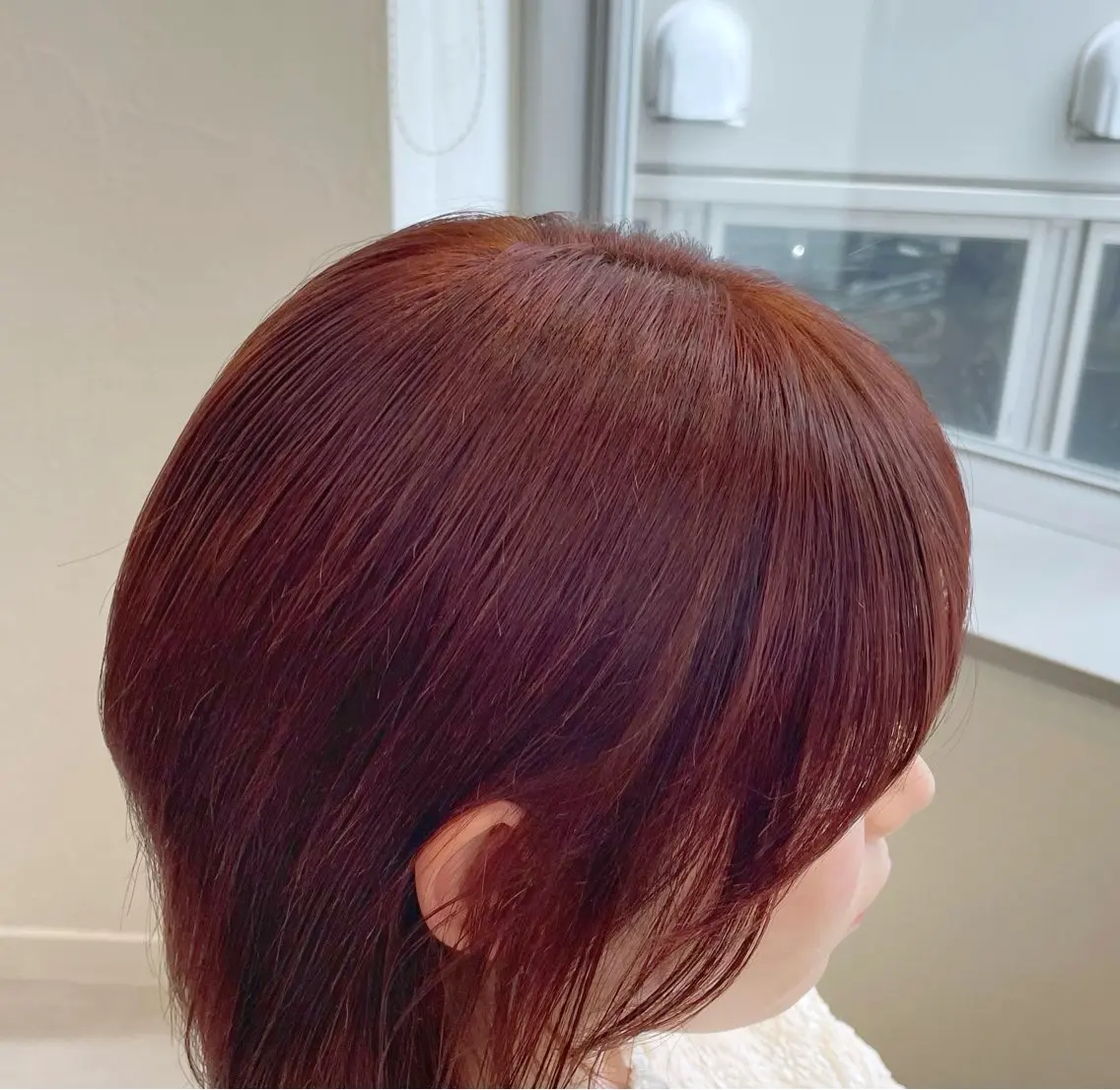 ミディアム カラー ブラウンカラー ダブルカラー オレンジ オレンジブラウン ヘアカラー tiel 小山莉々のヘアスタイル