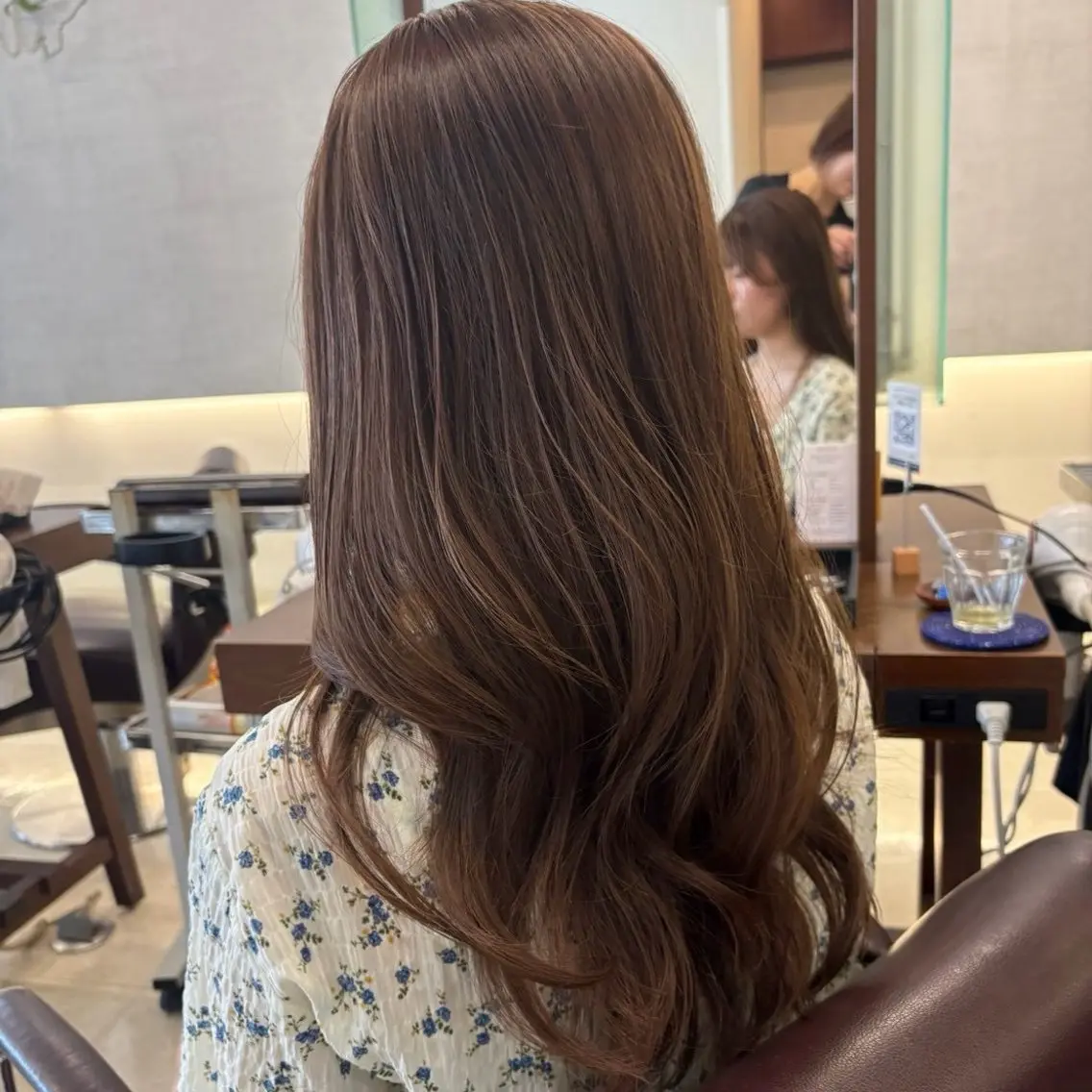 セミロング カラー ヘアカラー はるな/透明感カラー /暖色カラーのヘアスタイル