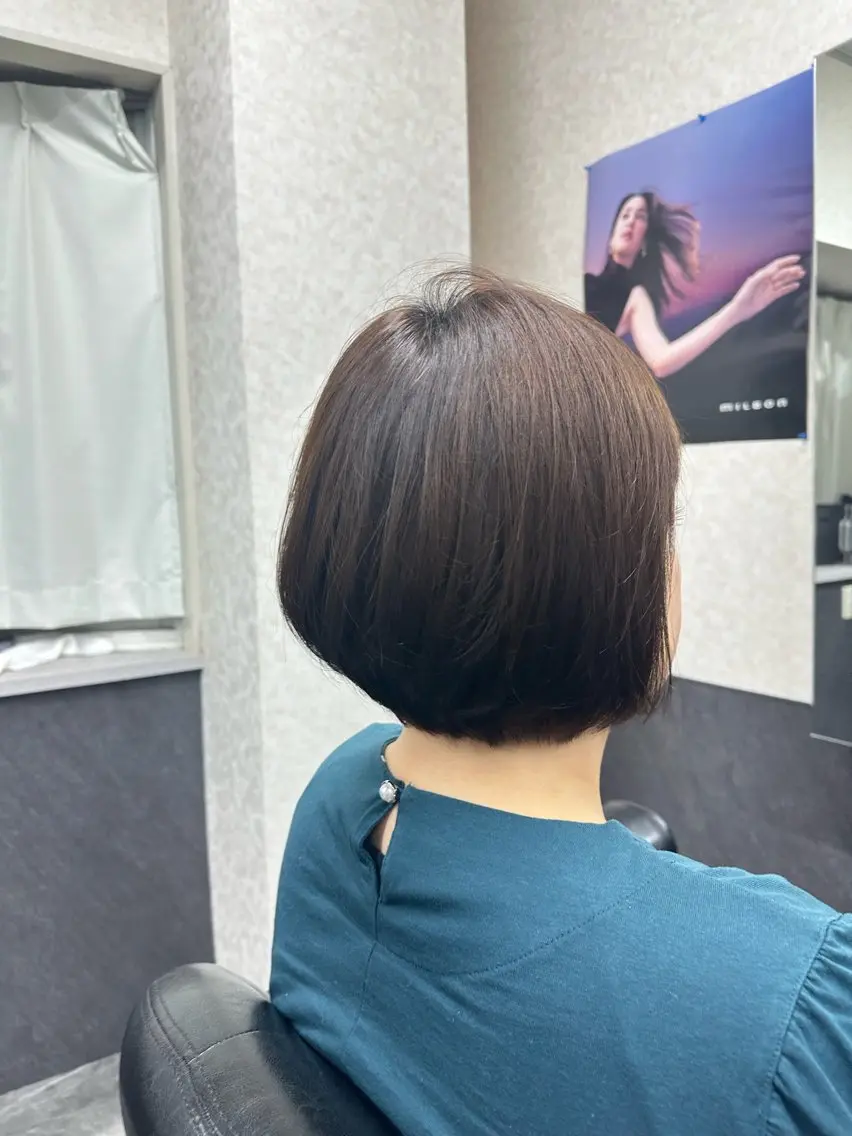 ミディアム ボブ エンゼルス美容室斉間 圭司のヘアスタイル