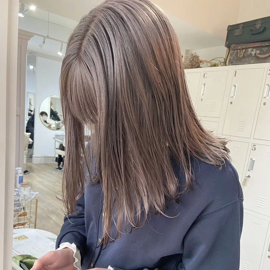 ミディアム カラー スズナ♡オリーブ・ ベージュ特化🪽のヘアスタイル