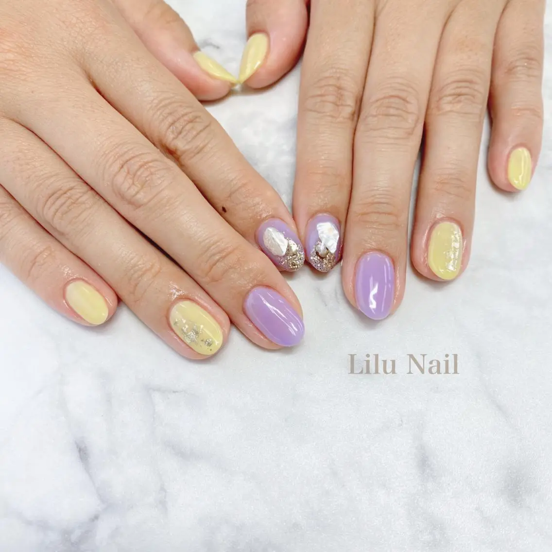 ネイル ニュアンスネイル モチの良さ◉ フィルインネイル♡のネイルデザイン