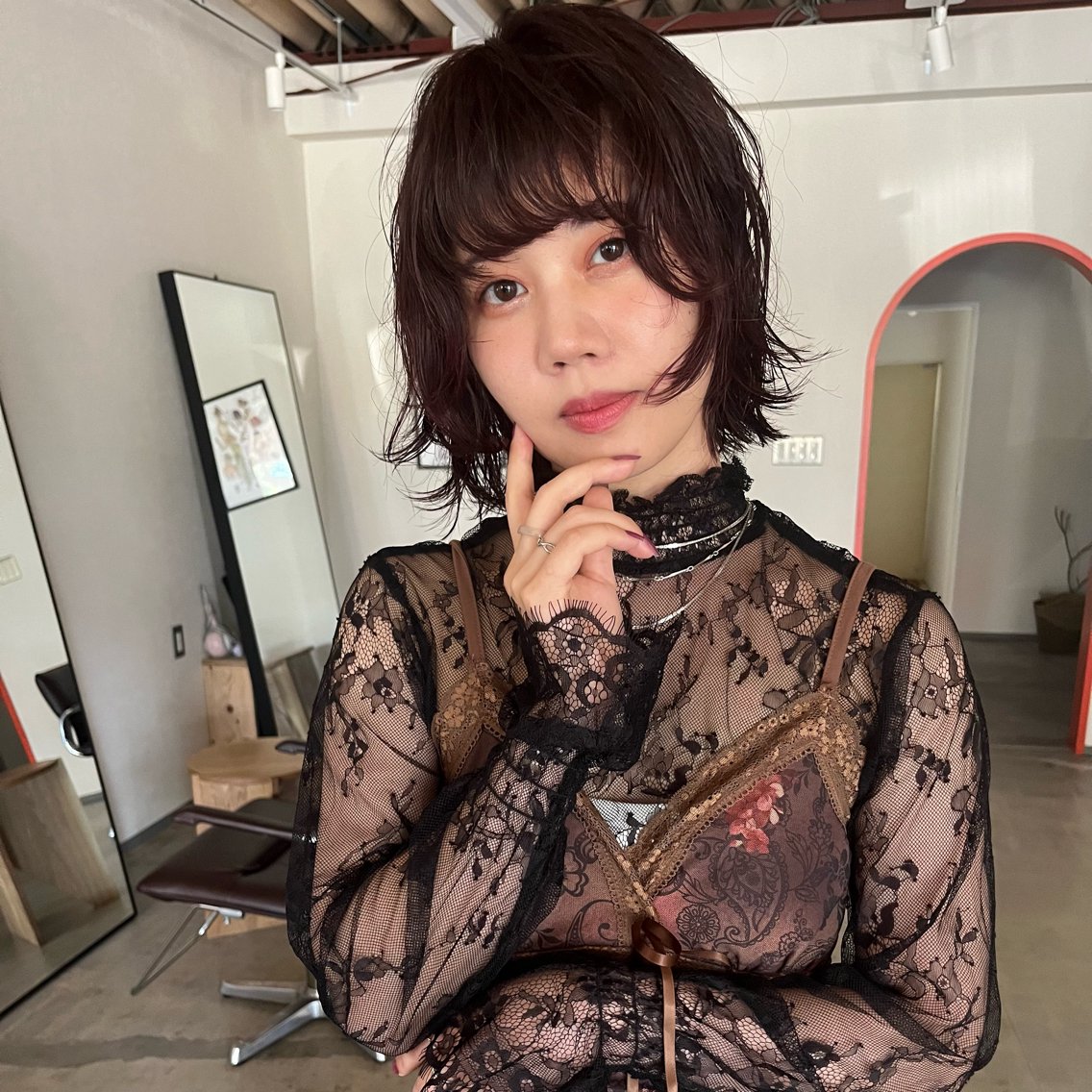 ショート パーマ 内藤 陽平のヘアスタイル