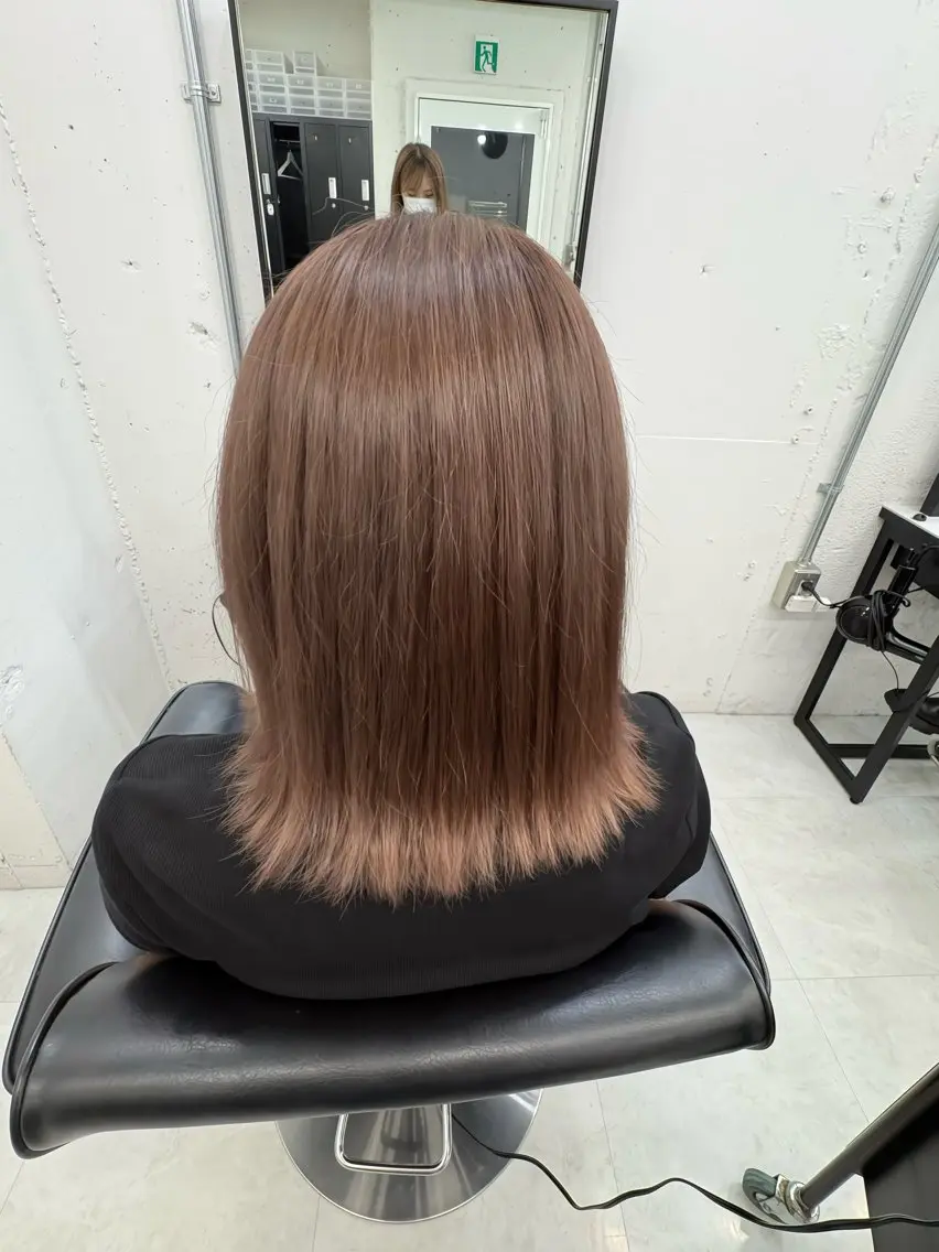カラー ブロンド ブラウンカラー 渋谷/ワンカラー MOCAのヘアスタイル