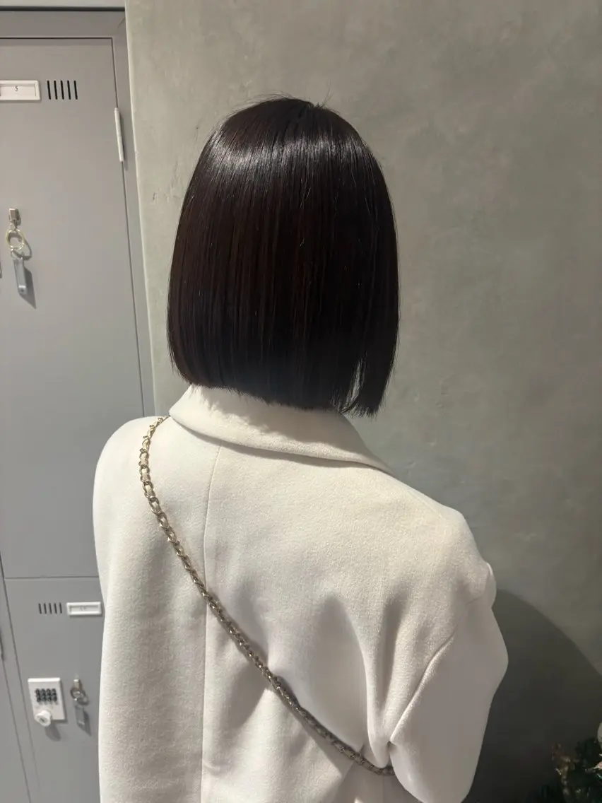 ミディアム ボブ カット トリートメント 大久保 愛のヘアスタイル