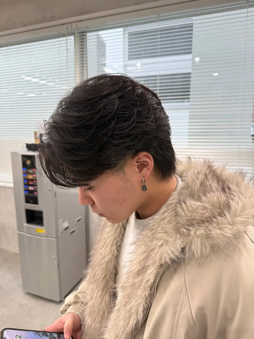 ショート パーマ メンズ 【メンズサロン】 BLUCK 横浜のヘアスタイル