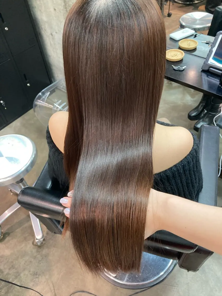 ロング カラー トリートメント ✨最安値✨エクステ カラー🌼つきな🌼のヘアスタイル