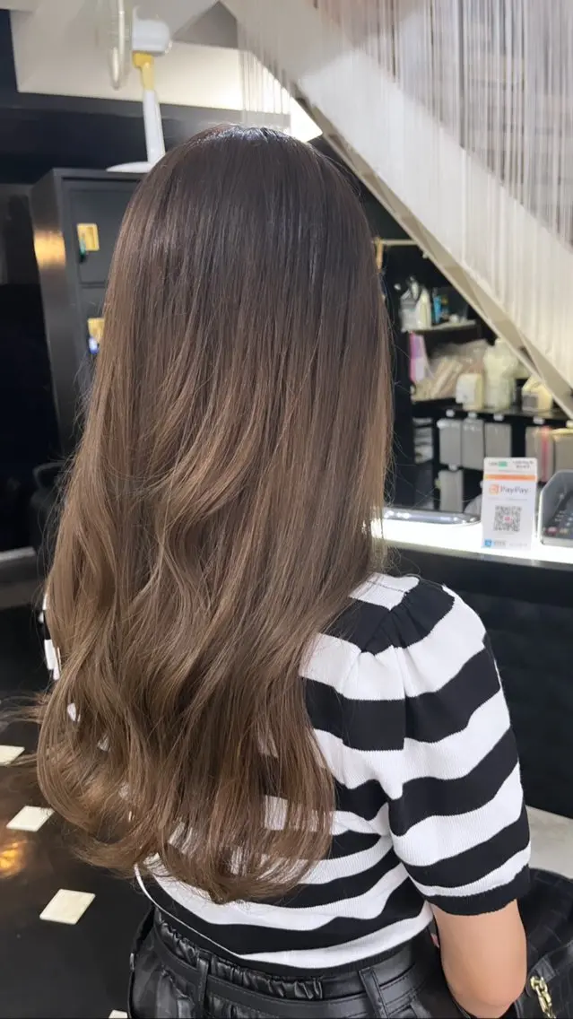 ロング 韓国風ヘア yuki🌼 Hip's decoのヘアスタイル