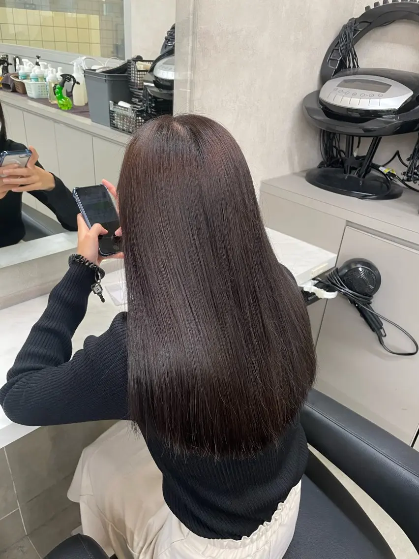 ロング カラー ヘアアレンジ カット ヘアカラー トリートメント ヘアセット 💗横浜美容室 💗HARUNAのヘアスタイル