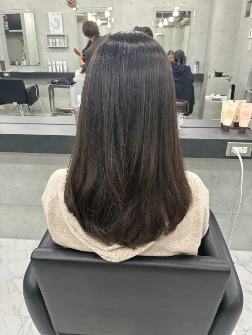ロング カラー レイヤーカット カット ヘアカラー トリートメント Endearing 🌟銀座のヘアスタイル