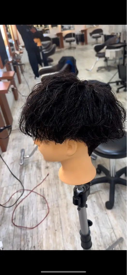 ショート パーマ パーマ 大前 吏央のヘアスタイル
