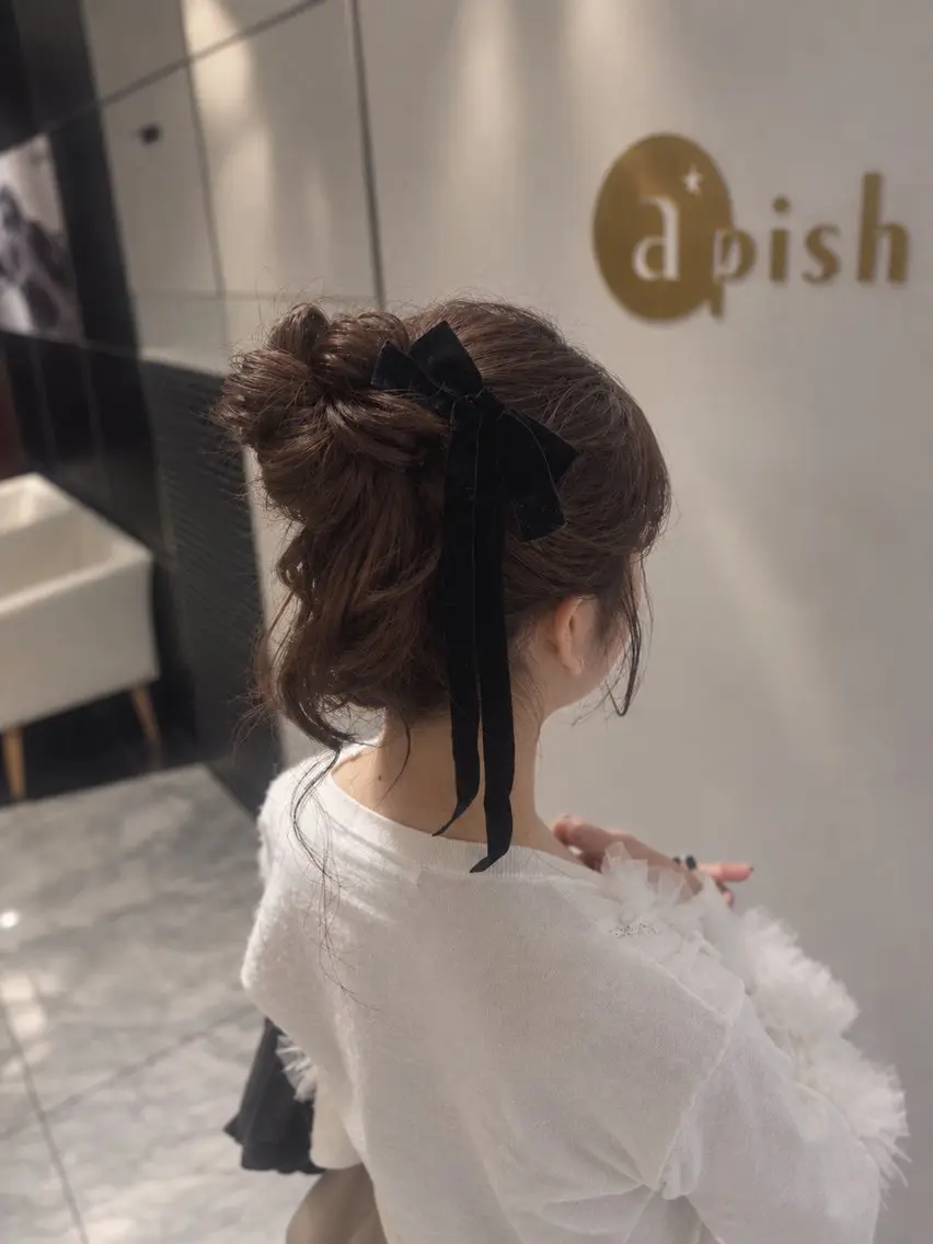 ロング ヘアアレンジ ヘアセット 銀座🌿 ヘッドスパ🌿さやかのヘアスタイル
