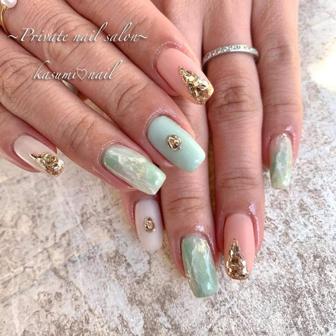 ネイル ニュアンスネイル 春ネイル KASUMI♡ Nailのネイルデザイン