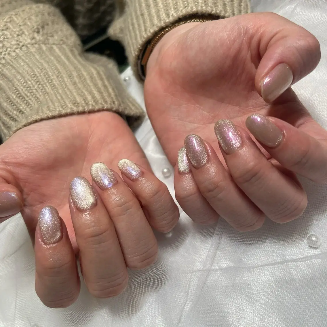 ネイル ワンカラーネイル 渡邊 桃花のネイルデザイン