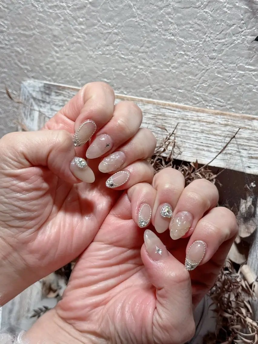 ネイル アートネイル フットネイル ジェルネイル ハート マグネットネイル Babarla Nailのネイルデザイン
