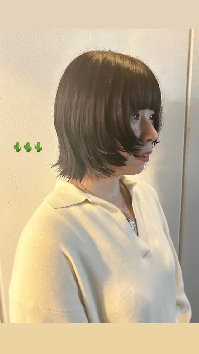 ショート レイヤーカット カット トリートメント 似合わせcut🌐/ tsuki(ツキ)のヘアスタイル