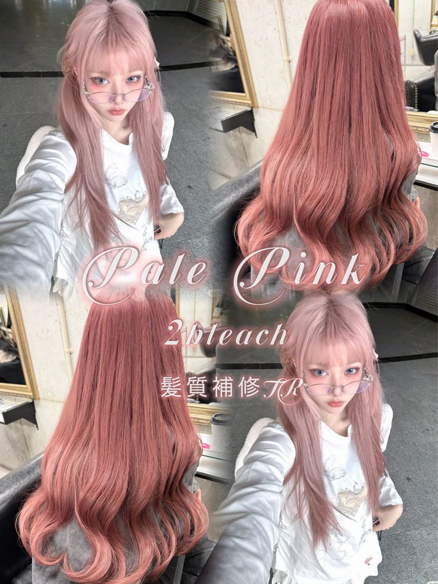 ロング ヘアカラー 色落ちまで可愛い 🤍透明感カラーのヘアスタイル
