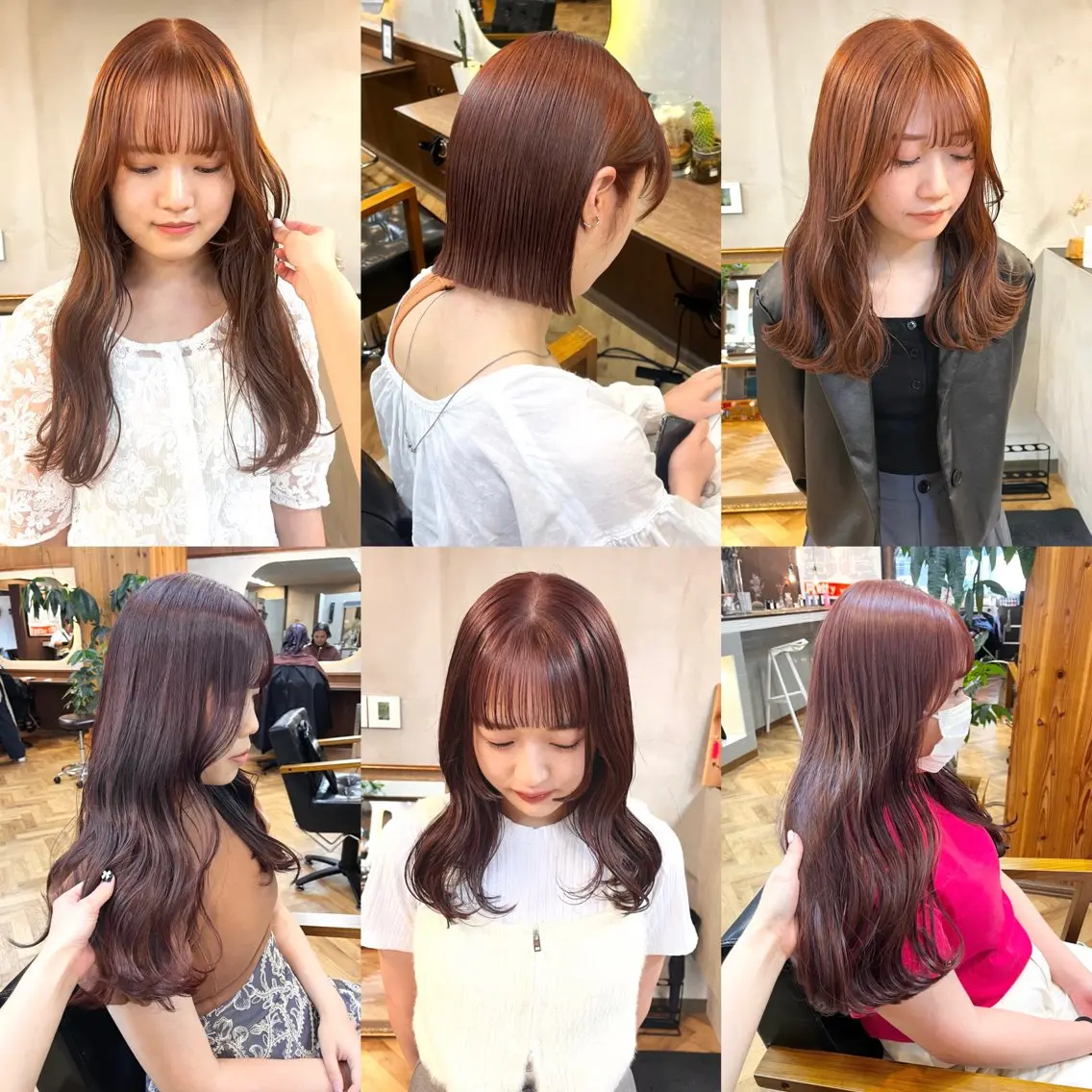セミロング カラー ヘアアレンジ ブリーチ ダブルカラー ブリーチなしカラー ena/ブリーチなし 透明感・レイヤー🎀のヘアスタイル