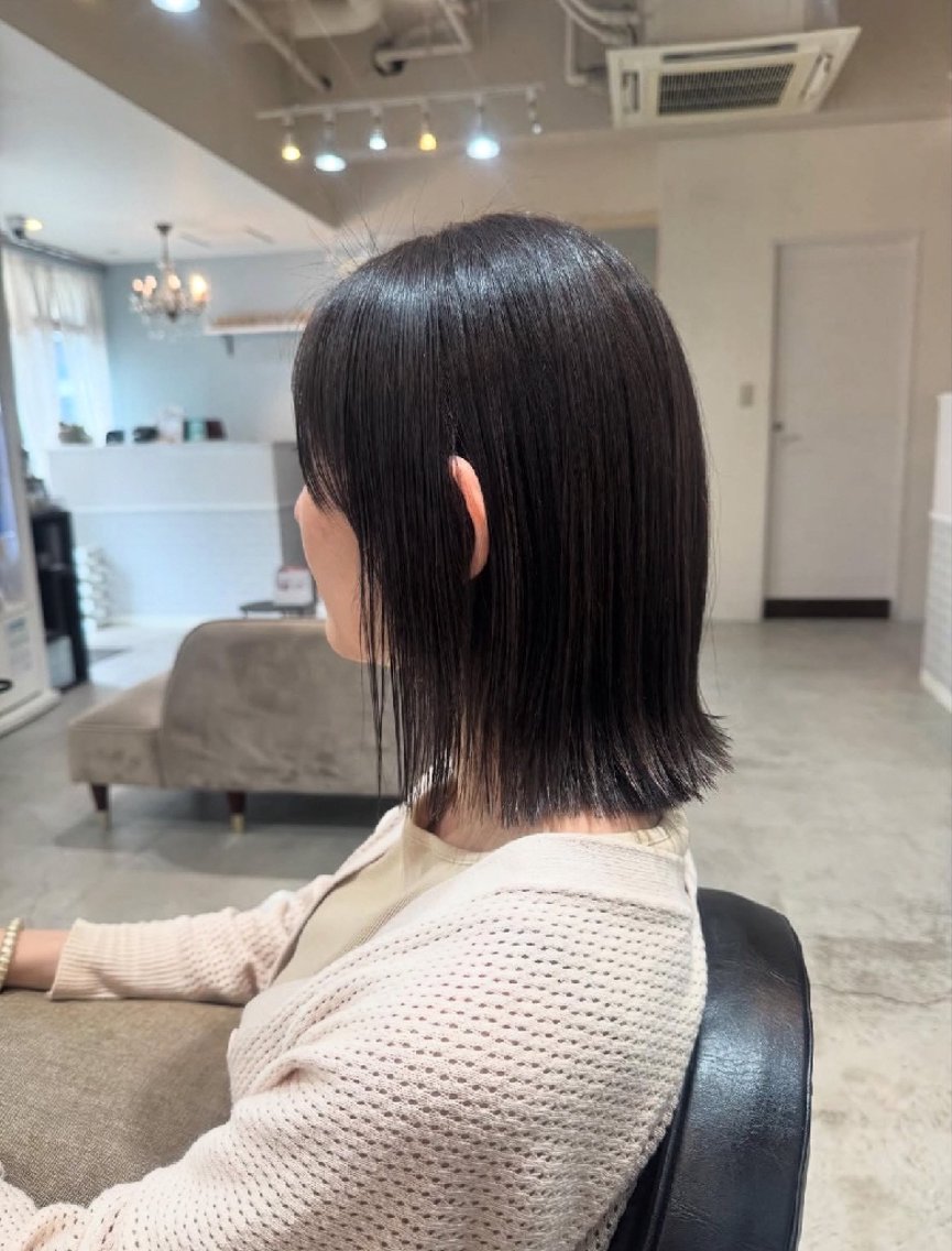 ミディアム カット sanctuary  箕面店のヘアスタイル