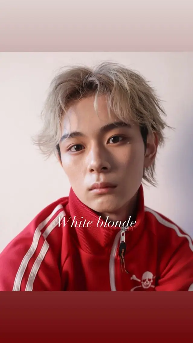 カラー メンズ メンズブリーチ ブリーチ ブロンド ホワイトブロンド カット ヘアカラー トリートメント 透明感/レイヤー/ 縮毛矯正/ほのか🍪のヘアスタイル