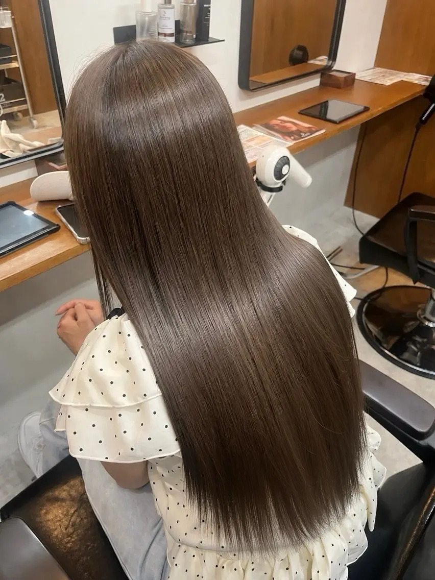 ロング カラー ヘアカラー トリートメント 🌺海外風・中明度 透明感yui🌺のヘアスタイル