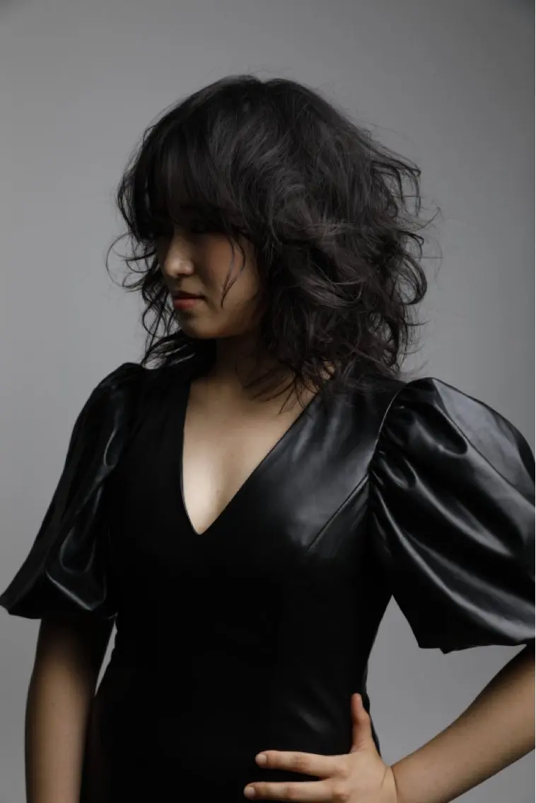 セミロング カット トリートメント 松下 倫子のヘアスタイル