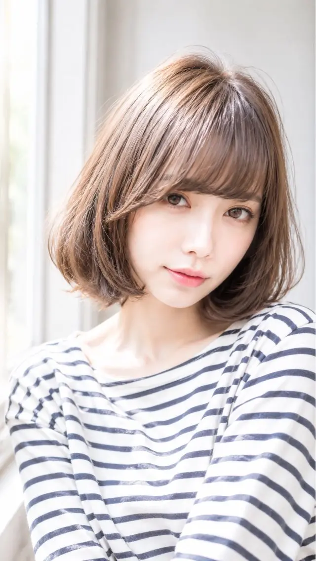 ミディアム カラー イズ ミのヘアスタイル