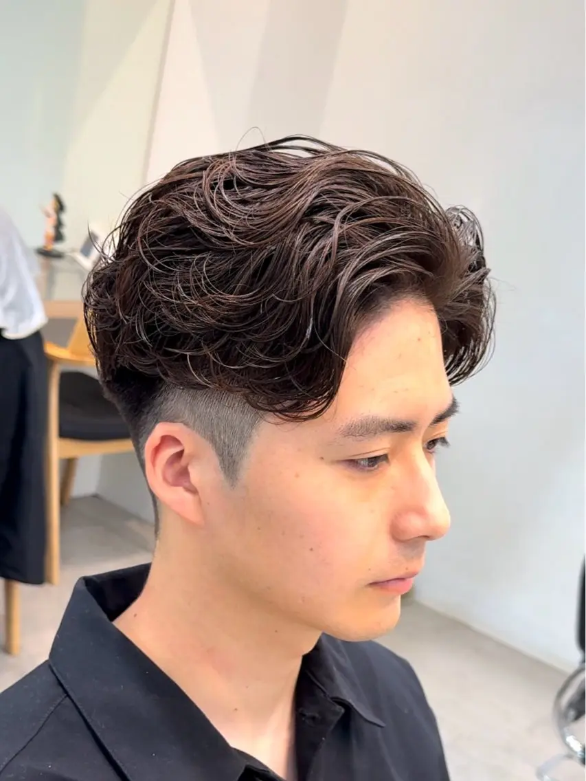 🔥ラルフカール｜メンズカット＋パーマ｜朝3分でキマる簡単スタイリングの写真