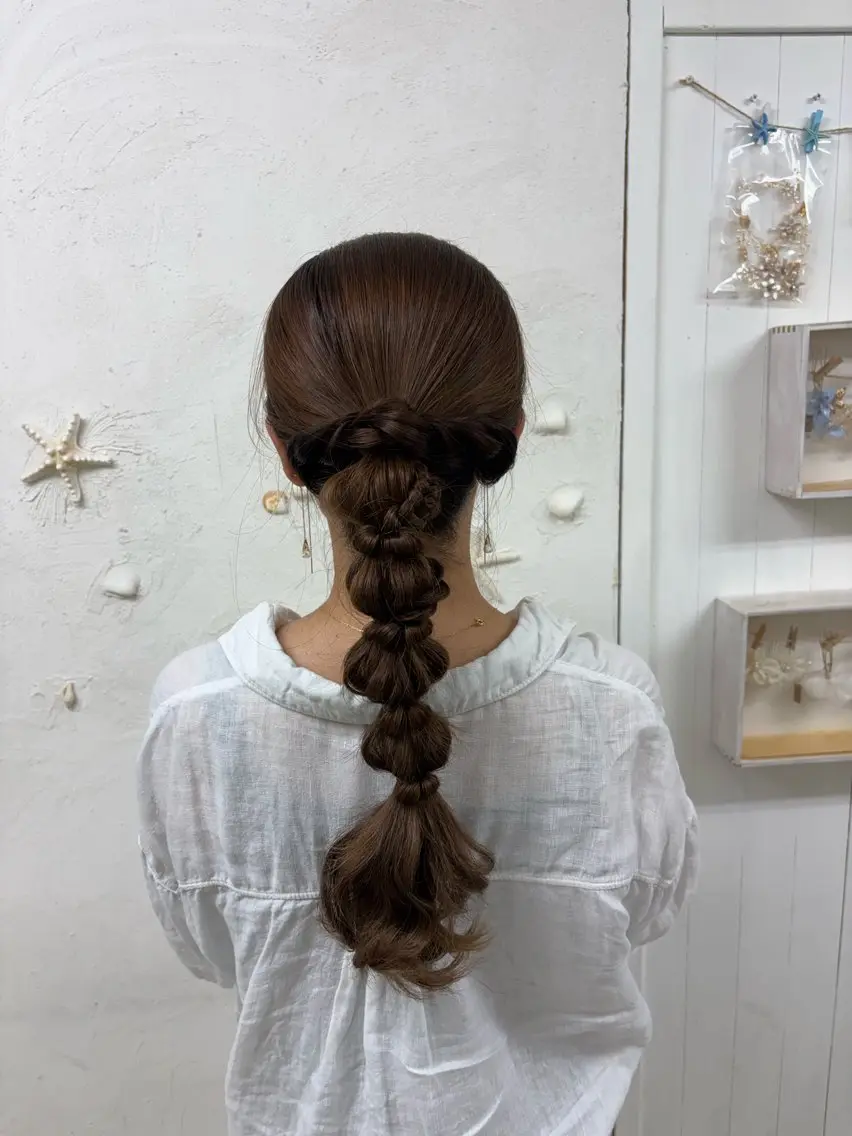 ロング ヘアアレンジ キッズ ヘアセット ヘアセット／六本木 Yukaのヘアスタイル