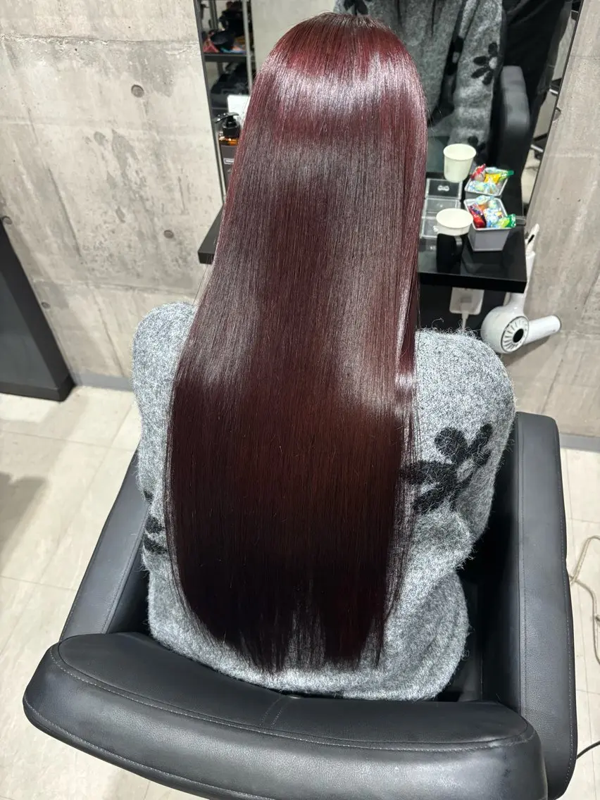 ロング カラー ブリーチ ラベンダーカラー ブリーチなしカラー ピンクカラー ピンクラベンダー カット ヘアカラー トリートメント _WHITE / KENTOのヘアスタイル