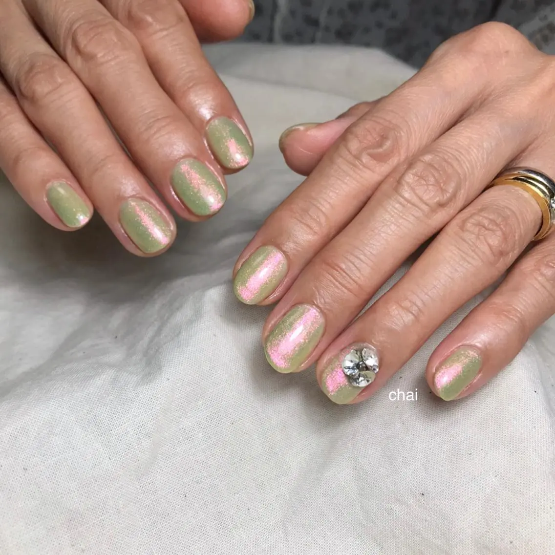ネイル ラメ(グリッター) ハンドネイル chai nail _ai📍鶴橋/桃谷のネイルデザイン