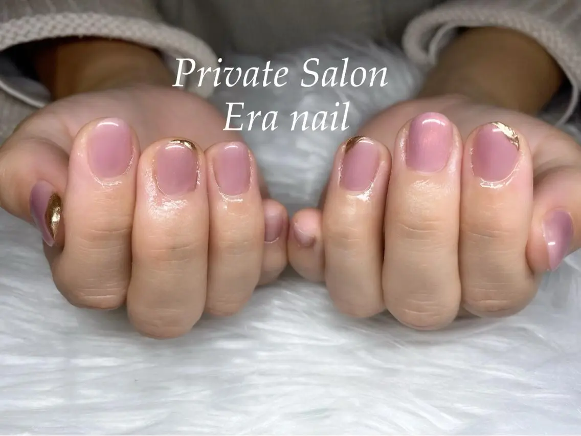 ネイル アートネイル ミラーネイル ワンカラーネイル ハンドネイル Era nailのネイルデザイン