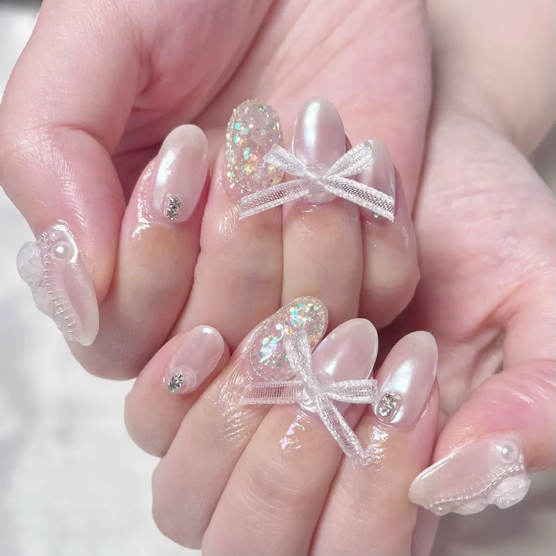 ネイル 長さ出し ハンドネイル RUMI nailのネイルデザイン