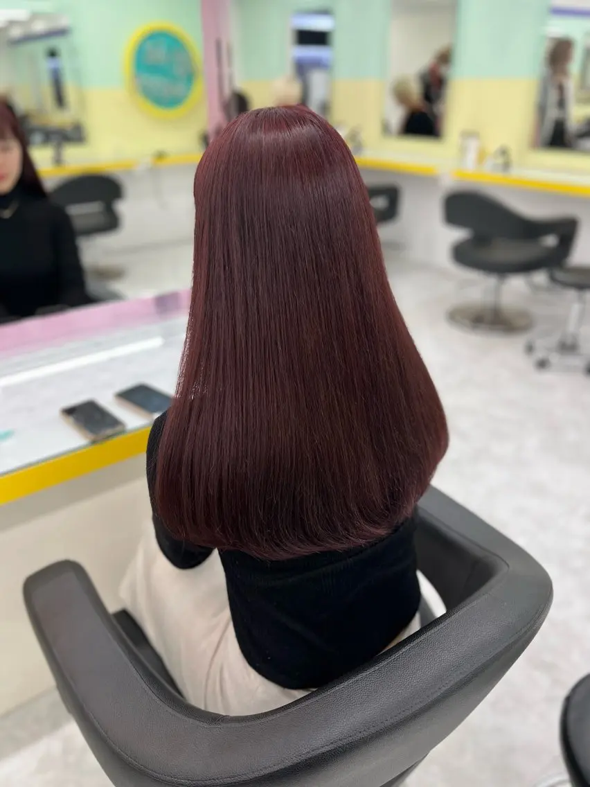 🩷5.6月限定クーポン🩷ブリーチなしダブルカラー➕髪質改善トリートメント➕炭酸spa➕巻き髪スタイリング🩷の写真
