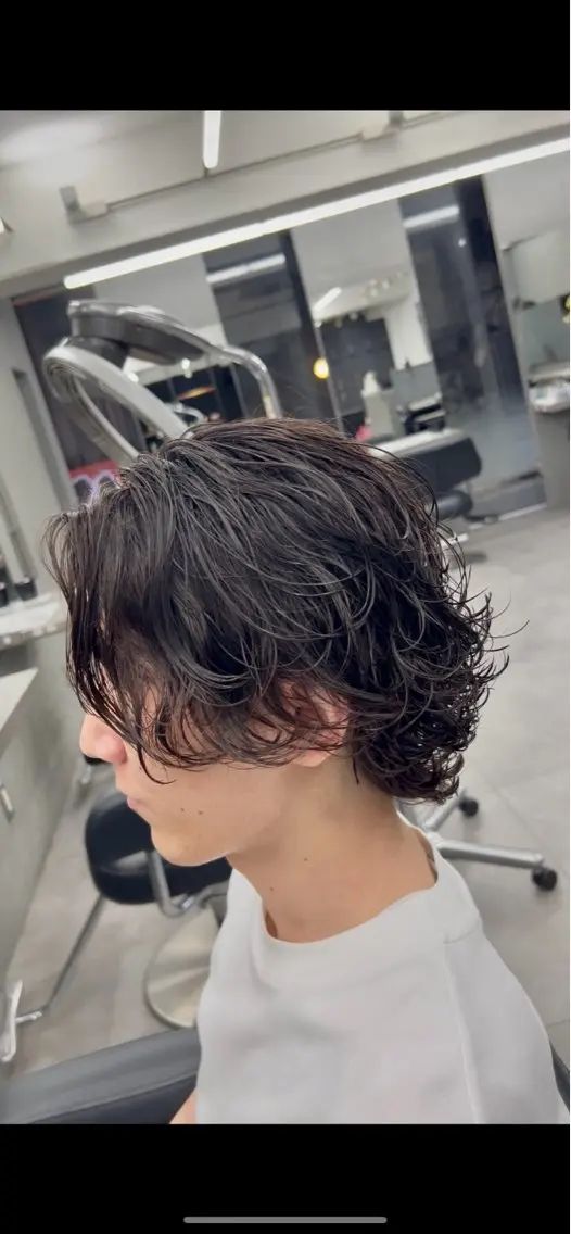 メンズ メンズウルフカット ウルフカット 【OVARL】メンズ パーマ/さかしょーのヘアスタイル