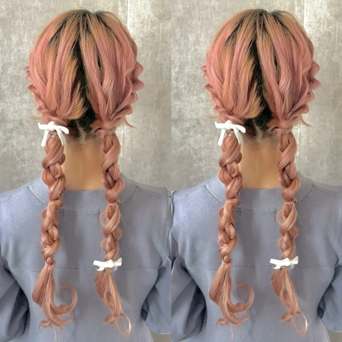 ロング ヘアアレンジ ロング ヘアセット ヘアメ🎀ハイトーン 🩵エクステ🪄しほのヘアスタイル