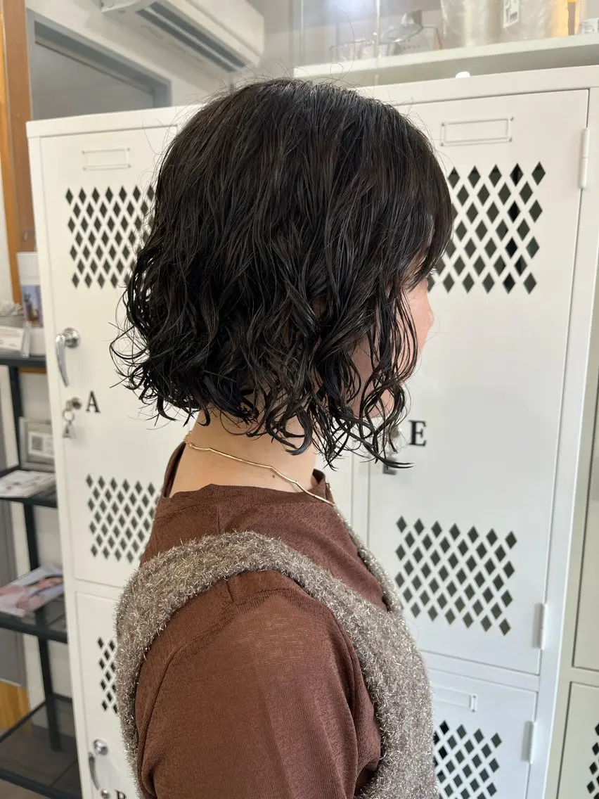 ショート パーマ カット パーマ トリートメント 🌼sunc HINAMI🌼のヘアスタイル
