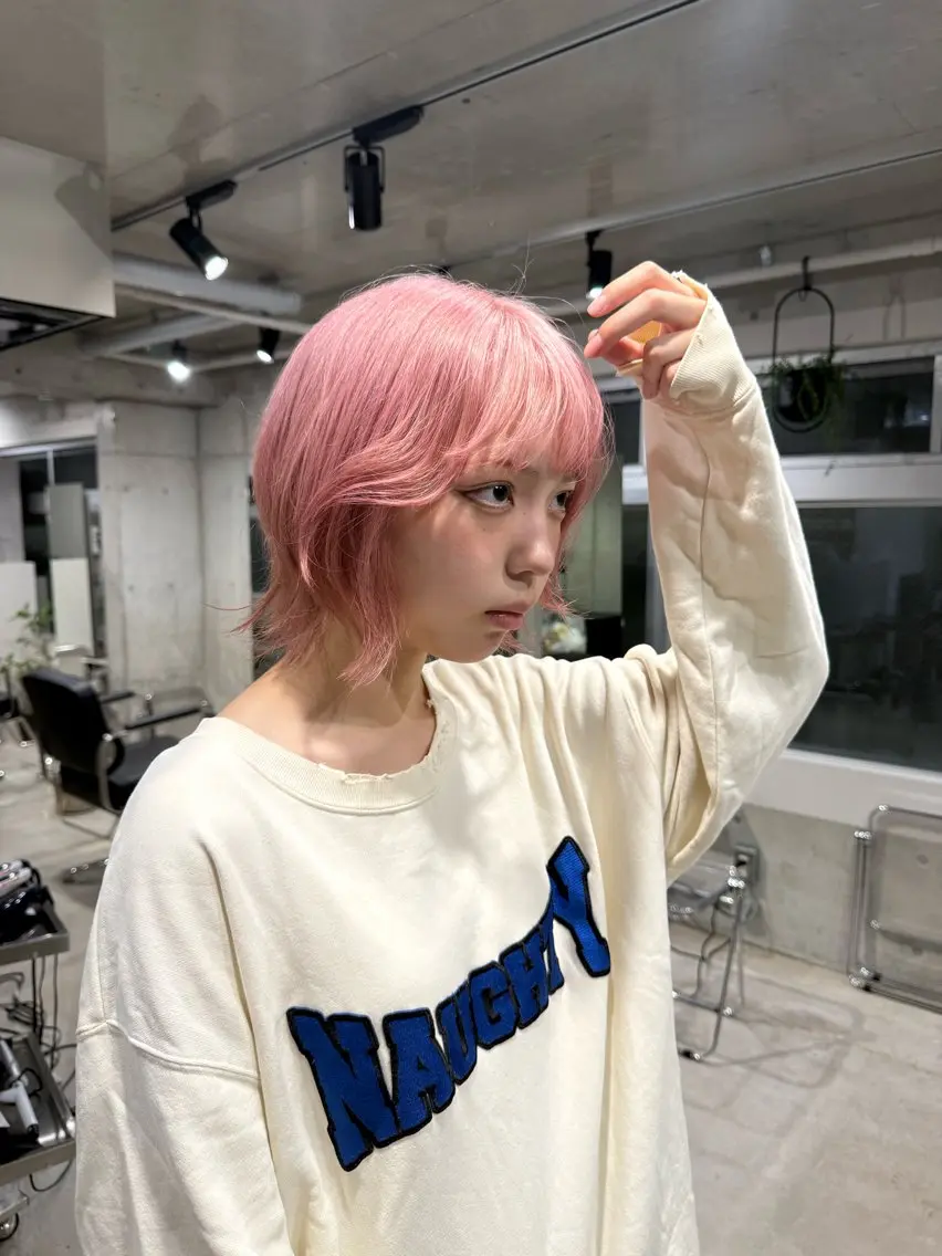 ショート カラー ヘアカラー 渋谷/透明感カラー 🫧【あまね】のヘアスタイル