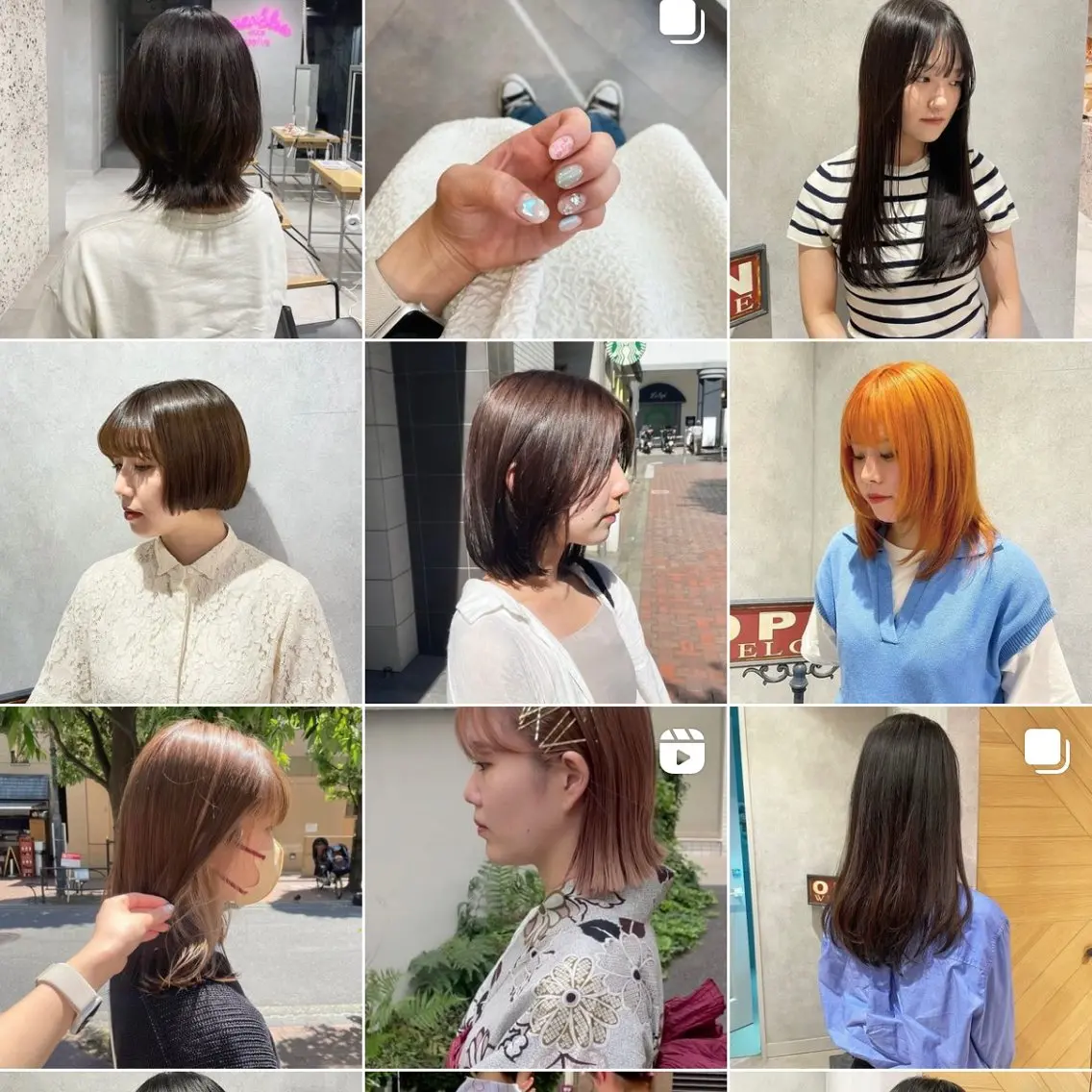 ミディアム カラー yumemiレイヤー ✴︎ 透明感カラーのヘアスタイル