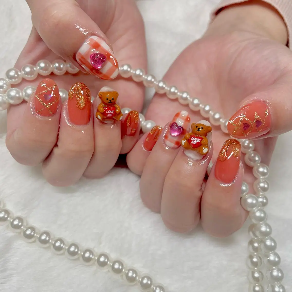 ネイル ジェルネイル ハート J terrace Nailのネイルデザイン